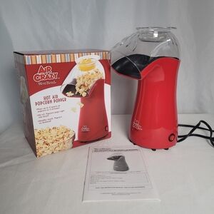 West Bend Air Crazy Hot Air Popcorn Popper W/ Butter Melting Cup